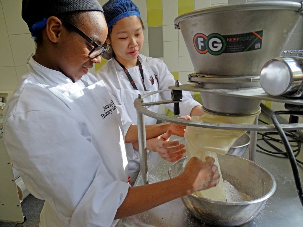 Educating National Bakery School on the Benefits of Sifting